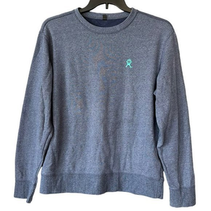 Hydro Flask Pullover Navy Blue‎ Crewneck Sweatshirt Mens L